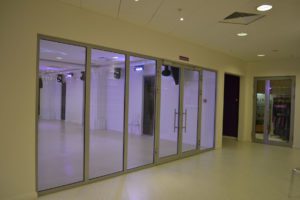 Противопожарная перегородка с тонированным стеклом / серия FRM5355