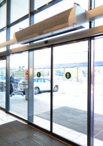 Противопожарный витраж с противопожарными фрамугами / серия FRM7234